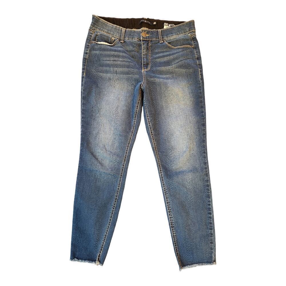 One5one love my fit Goddess fit women's 12/31 raw hem dark wash